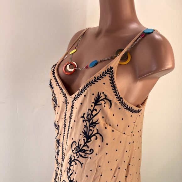 She + Sky Sleeveless Dress Women’s Size M- Strappy Blue  Floral Fully Lined - Picture 8 of 15